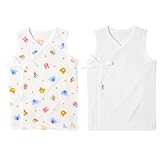 ホットビスケッツ(MIKIHOUSE HOT BISCUITS) ノースリーブ短肌着 ２枚セット（70-2104-970/70-2105-973） 50cm マルチ（87）