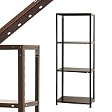 スマートラック NSTR-644 幅70×奥行30×高さ180cm 4段 ブラウン 40kg/段