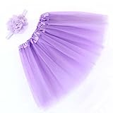 ecosinベビー新生児幼児用パフスカートヘッドバンドHairband Flower Photography カラー: パープル