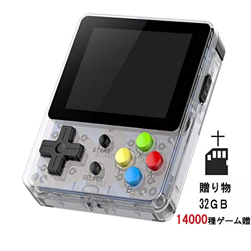 シュミ ポータブルゲーム機 アップグレードOpen Source Linuxシステム搭載 14000種ゲーム贈 NEOGEO/GBC/MD用互換機 48GB(英語版)