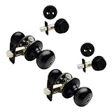 2 – ベッドフォードマットブラックエントリノブwith Matching Single円柱デッドボルトコンボパックKeyed Alike ( WeキーロックOrders Alike無料)