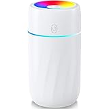 【2024新登場・省エネ＆極静音】 加湿器 卓上 卓上加湿器 おしゃれ 静音 超音波加湿器 うるおい 大容量300mL LEDライト7色 usb 給電式 車 加湿器 小型 超音波 小型加湿器 コンパクト かしつき ポータブル加湿器 上から給水 かわい