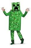 (Medium (7-8), Green) - Disguise Creeper Deluxe Minecraft Costume, Green, Medium (7-8)