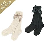 dolcina(ドルチーナ) リボン付ハイソックス (13～21cm) キムラタンの子供服 (52101-164) ブラック 13～15