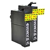 Koda | 互換インク EPSON用 ICBK50 (２個セット) IC50 ブラック 純正インクと併用可 ICチップ付き エプソン用 互換 インクカートリッジ Colario カラリオ (ICBK50 (Black)ブラック2個)