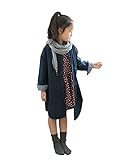 (チェリーレッド) CherryRed 子供服 子供コート キッズコート アウター トレンチコート デニム 防風 保温 150 ブルー