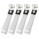 DELUXEFOX 銀テープ ホルダー 4本セット 長さ35cm 幅2.9cm 収納ケース 銀テープ 透明 キーホルダー ストラップ 簡単収納 (ブラック)