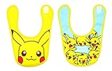 ポケットモンスター ピカチュウ ベビービブ[スタイ] ２種セット（アップ・かこみ） よだれかけ