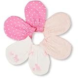 THE CHILDREN'S PLACE(ザ・チルドレンズプレイス) キティファミリーラブ, ソリッド&ドット プリント ミトン 3-パック ピンク 小物 0～6ヶ月【並行輸入】