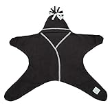 Tuppence & Crumble タッペンスアンドクランブル Star Baby Wrap スターラップ Naturals ４－１０ヶ月 チャコールグレー BFSTARWn おくるみ [並行輸入品