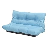 『ゆったりソファ120幅(zsy-ytr120)』【JKP】ブルー(#9899298)サイズ：幅120×奥行64～102×高さ58cm