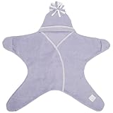 Tuppence&Crumble タッペンスアンドクランブル 星型アフガン Star Wrap スターラップ 4-10ヶ月用 ラベンダー