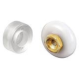 Prime-Line Products M 6168 Roller with Bumper with Oval Edge, 7/8-Inch, Brass/Stainless Steel,(Pack 