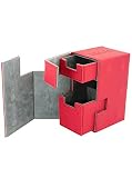 Flip 'n' Tray XenoSkin Deck Box, Red [並行輸入品]