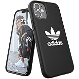 アディダス iPhone12Miniケース トレフォイルロゴ FW20 デザイン ブラック [adidas iPhone 12 Mini カバー black/white]