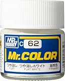 GSI クレオス(GSI Creos) Mr.カラー つや消しホワイト つや消し 10ml 模型用塗料 C62