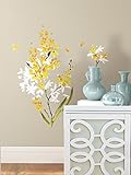 ルームメイツ(RoomMates) 壁に貼ってはがせるウォールステッカー イエロー フラワー アレンジメント