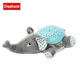 赤ちゃん ぬいぐるみ おもちゃ　寝かしつけ用　光　音楽　メロディ　動物　可愛い　出産祝い　誕生日　プレゼント (象)