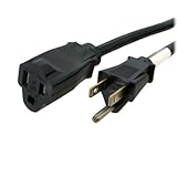 StarTech.com 25 ft Power Extension Cord - NEMA 5-15R to NEMA 5-15P - 16 AWG Power Extension Cable Co