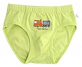 Plus Nao(プラスナオ) 男の子用パンツ ブリーフ インナー 下着 肌着 子供 男児 小学生 キッズパンツ KIDS ショーツ ボーイズ プリント 可 170 クルマグリーン