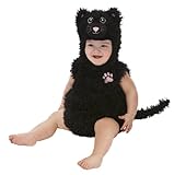 Just Pretend Kids Infant Romper, 6-12 Months, Black Cat by Just Pretend Kids