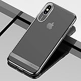 Ruanyi iPhone X用ケース、超薄型クリアソフトTPU保護バックケース ( Size : Ipxg1225bw )