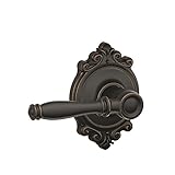 Schlage f10-bir-brk Birmingham PassageドアレバーSet with the装飾Brooks、Aged Bronze