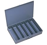 Durham 117-95-IND Gray Cold Rolled Steel Individual Large Vertical Box, 18 Width x 3 Height x 12 Dep