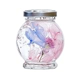 ハーバリウム 誕生日 記念日 結婚祝い 贈り物 ギフト ミニポットタイプ 全10色 ギフトバッグ付 いけばな嵯峨御流師範監修 手作り (ポピーピンク)