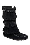 【並行輸入】MINNETONKA Kids 3Layer Fringe Boots Black ミネトンカ　ブーツ　キッズ ブラック