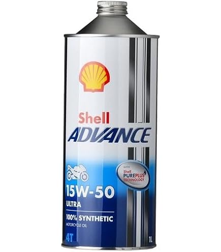 Amazon | [ノズル1個付き4缶セット]Shell ADVANCE 4T ULTRA 15W-50 100