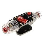 Lovoski 　12V　ソーラーシステム　防水　遮断器　回路ブレーカ　過電流防止　全7サイズ（20A、30A、40A、50A、60A、80A、100A）　 - 100Ａ