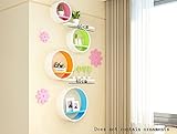 ALUP- 丸い木の壁の棚/フローティングシェルフ/プラントスタンド/フラワーラック/本棚、クリエイティブリビングルーム壁掛けテレビの背景装飾フレーム ( 色 : #1 )