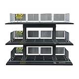 Qialexicon 1/64スケール ダイキャストカー展示ケース 3段構造 車両モデル用 ガレージスタンド