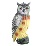 フクロウ - Dewin 本物そっくり 撃退ハト、スズメ、カラス、ムクドリ、ヒヨドリなど 鳩よけ 撃退 害鳥対策