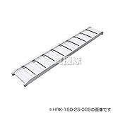 ヒラキ アルミブリッジ HRK型 180cm 250幅 0.25t／1本 [ツメ] HRK-180-25-025