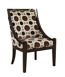 Powell Mulberry and Grey High Back Accent Chair, 20-1/2-Inch [並行輸入品]