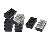DealMux 10個600V 25A 3Pネジエレクトリックバリア・ターミナルブロックケーブルコネクタストリップ