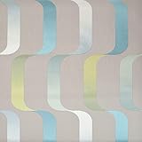 York Wallcoverings y6221005 Mid Centuryリボン壁紙、ブルース