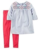 カーターズ Carter's トップス ＆ レギンス セット 2-Piece Babydoll Top & Legging Set 18M (78-83cm) [並行輸入品]