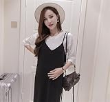 マタニティウェア 服 ワンピース 夏 サスペンダースカート カジュアル ワンピース 妊婦服 産前 産後 レディース マタニティワンピース XL 写真色