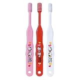 Ci キャラクター 502 子供用 キッズ歯ブラシ 9本 (Ci502 M ふつう ハローキティ) 日本製