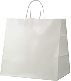 Amazon | 井上紙業 紙袋 手提げ 白 無地 日本製 HA-3 (50枚