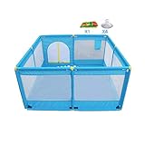 安全フェンス、子供ホームゲームフェンス、ベビー幼児クロールマットフェンス、屋内遊び場、ABSチューブ+オックスフォード布、128X128X66cm