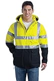 Port Authority Men's Safety Parka_Safety Yellow/ Black/Reflective_Small [並行輸入品]