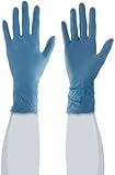 Ansell TouchNTuff 92-616 Nitrile Lightweight Glove with Beaded Cuff, Chemical Resistance, Powder Fre
