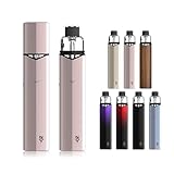 ZQ Xtal Max 電子タバコ スターターキット 1200mAh 2.5ml ベイプ vape マグネット式キャップ付き POD Type-C充電 本体 禁煙パイポ 禁煙グッズ ニコチンなしタバコなし (Rose Gold)