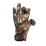 Tiptiper ウォーム手袋、ダイビング釣り手袋防水アンチスリップウォーム防風狩猟用ハイキング（カモフラージュ）