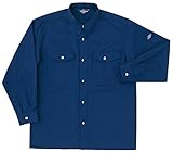 ホシ服装 PERSON'S UNIFORM P143長袖シャツ ネイビー サイズ:LL
