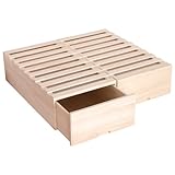 桐すのこ押入れ収納庫 2個セット